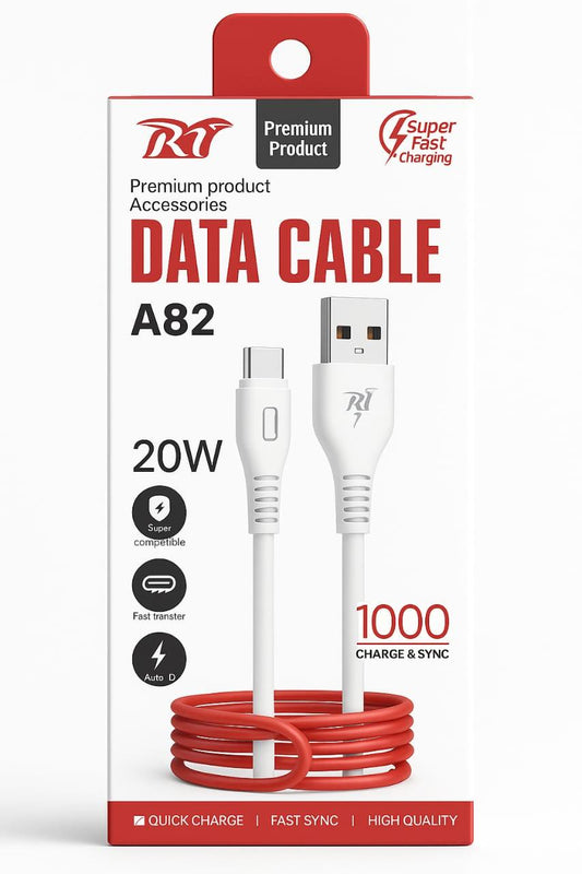 RT A82 30W USB to 8600 Fast Charging Data Cable – 100cm