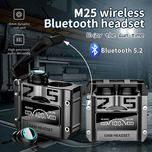 TWS M25 Wireless Headphones Earphones Bluetooth Touch Control Noise Reduction