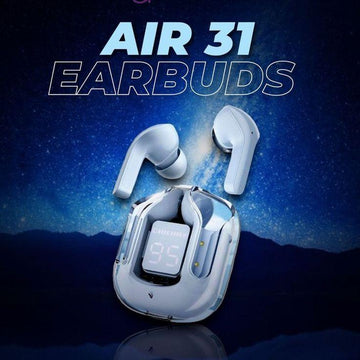 Air31 TWS With case Transparent Earbuds AirPods Style PROMISE TO SEL
