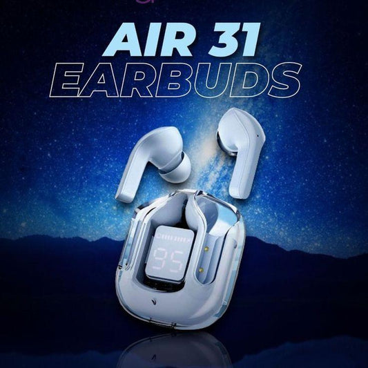 Air31 TWS With case Transparent Earbuds AirPods Style PROMISE TO SEL