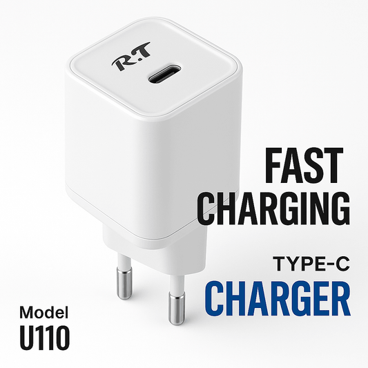 RT U110 Type-C Super Fast Charger 🚀 Fast. Safe. Reliable
