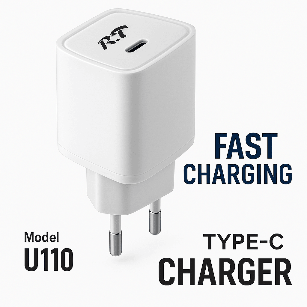 RT U110 Type-C Super Fast Charger 🚀 Fast. Safe. Reliable