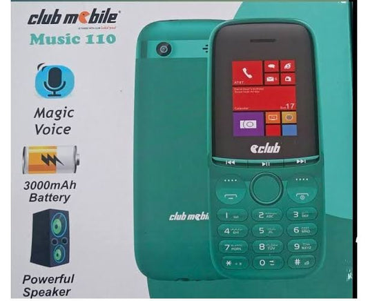 Club Music 110 Plus – Keypad Phone with 3000mAh Battery & HiFi Speaker | Buy in Pakistan