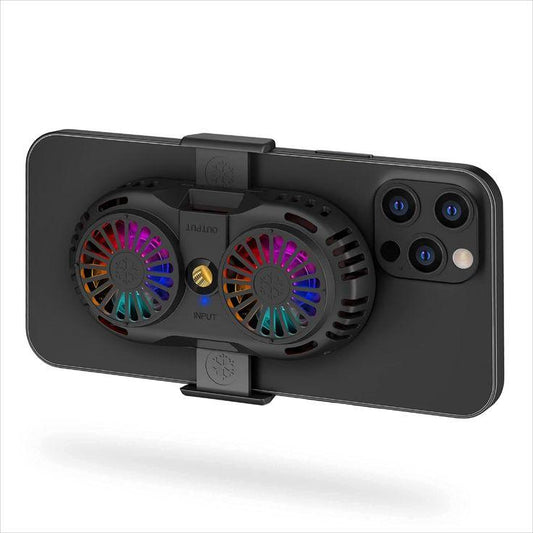 New FS01 Dual Fan 600mAh Rechargeable Phone Cooling Fan for IPhone  Androied