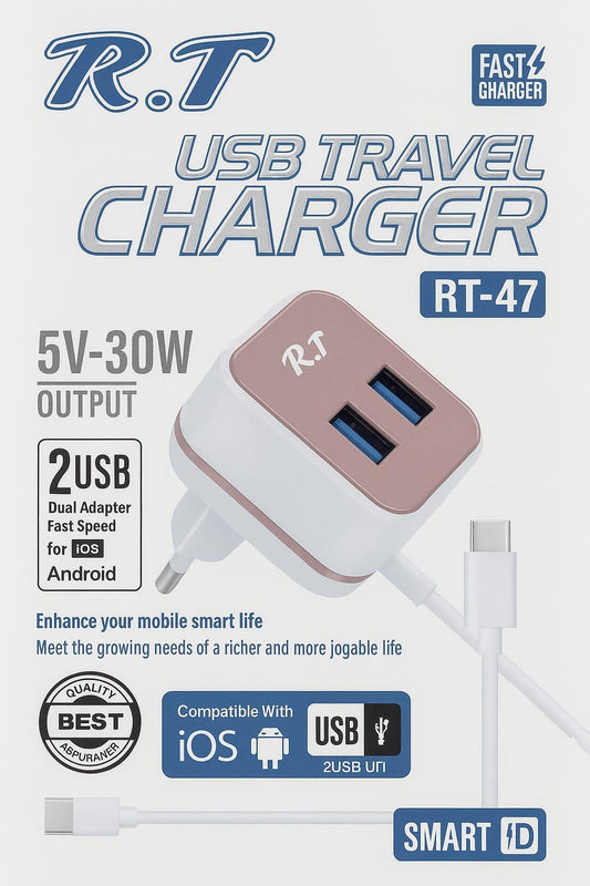 R.T RT-47 USB Travel Charger