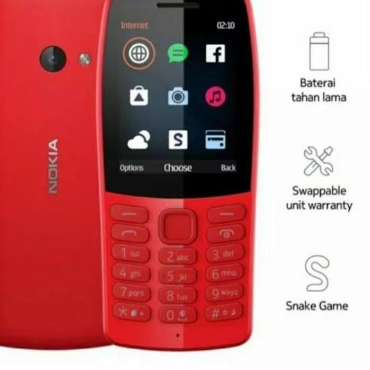 Nokia 210 Duel SIM Big Display Long time Beatty PTA approved 1year warranty box ☑️